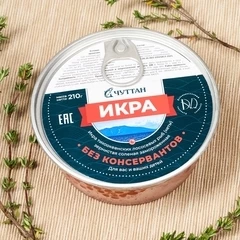 Икра красная кеты без консервантов замороженная Чуттан 210г