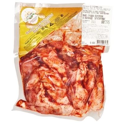 Филе грудки перепела в маринаде Брусничный ~500г-0}