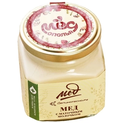 Мед натуральный с маточным молочком Деликатеска 300г-0}