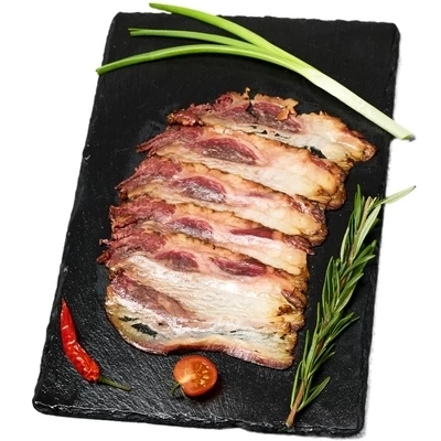 Грудинка из мраморной говядины томленая на дровяном копчении Деликатеска 70г  -0}