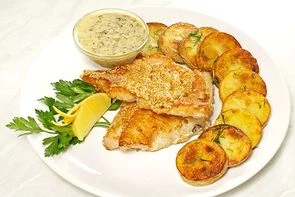 Красный окунь в кунжуте