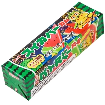 Резинка&nbsp;жевательная&nbsp;Watermelon bar со вкусом арбуза&nbsp;Lotte Япония 26.1г-1}