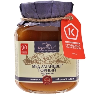 Мед горный Алтайцвет Берестов 500г-0}