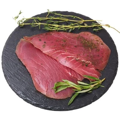 Тунец подкопченный с укропом филе-слайсы Деликатеска 100г-0}