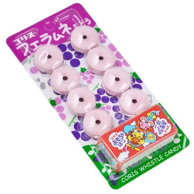 Конфеты-свистульки со вкусом винограда Япония 22г-1}