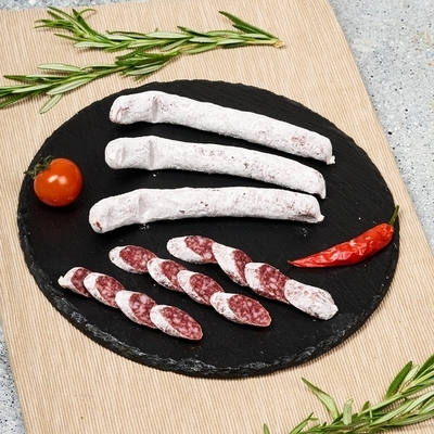 Колбаски сырокопченые Mini Fuet Охота из медведя Деликатеска 80г-1}