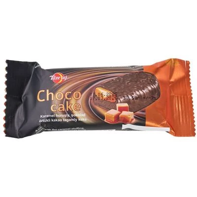 Кекс Choco cake с карамельной начинкой с какао 38.5г-0}