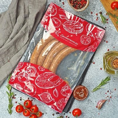 Колбаски куриные от Шефа ручная работа авторский рецепт Деликатеска ~400г-1}