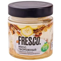 Мусс творожный Гранола-банан-крошка печенья FresCo 130г