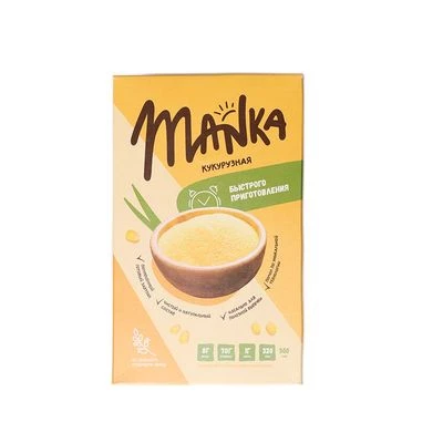 Крупа кукурузная мелкого помола Manka кукурузная 500г-1}
