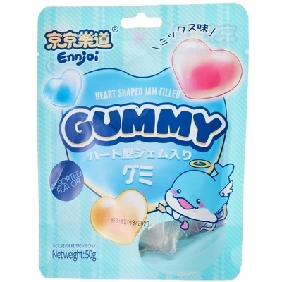 Конфета желейная в форме сердца Heart Shaped Jam Filled Gummy Китай 50г-0}