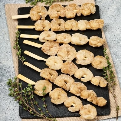 Креветки Ваннамей очищенные в чесночном маринаде Деликатеска 350г-1}