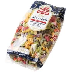 Макаронные изделия Гребешки ассорти Мартин 400г