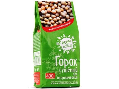 Горох сушеный для проращивания, 400г-0}