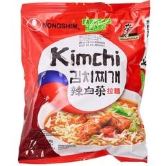 Лапша быстрого приготовления Кимчи Рамен Nongshim Корея 120г
