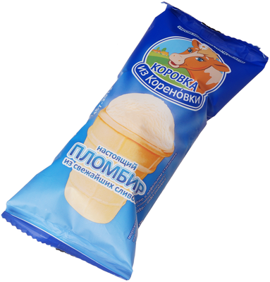 Мороженое пломбир в вафельном стаканчике 15% жир. 100г-0}