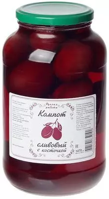 Компот сливовый с косточкой фермерский 1.47кг купить в Москве по ...