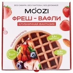 Вафли-фреш Клубничная фантазия Moozi 100г