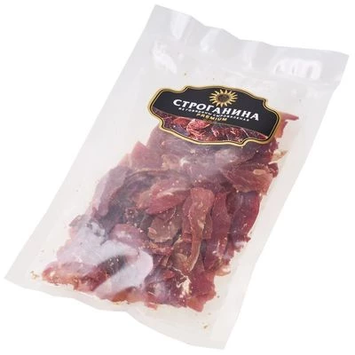 Строганина из говядины полусухая сыровяленая без усилителей вкуса 120г-1}