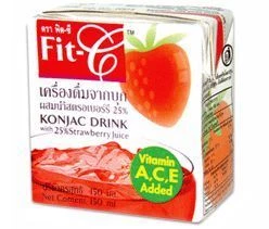 Конжаковый напиток с соком клубники 0,15л-0}