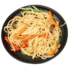 Спагетти с курицей и овощами  Деликатеска 250г