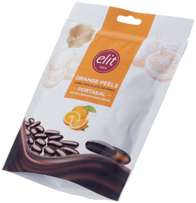 Апельсиновые цукаты в темном шоколаде 125г -1}