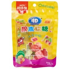 Конфеты жевательные Amos 4D  кубики со вкусом молока 72г