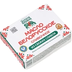 Масло сладко-сливочное несоленое Зелёна Бурёна 82.5% жир. 180г