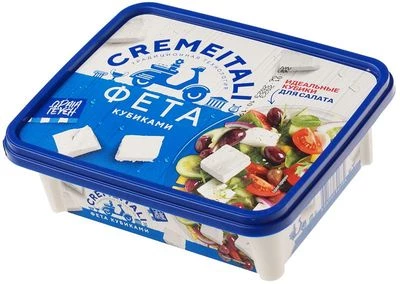 Сыр Фета Cremeitali кубиками 250г-0}