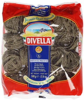 Макароны Тальятелле из твердых сортов пшеницы шпинат Divella Италия 500г-0}
