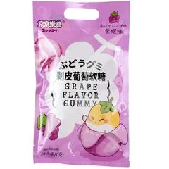 Конфета желейная Grape Flavor Gummy со вкусом винограда GuandongLefen Китай 80г