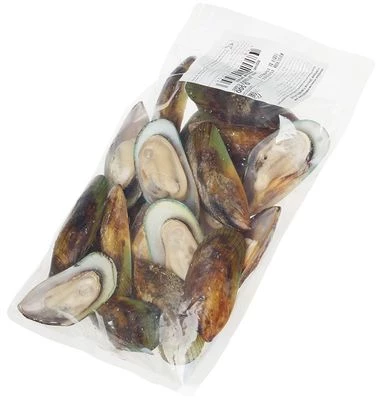 Мидии Киви на половине раковины размер М  31/45 500г-1}