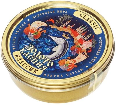 Икра черная осетровая забойная Золото Каспия 250г -0}