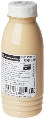 Ряженка термостатная 3.8% жир. фермерский продукт 300г-0}
