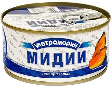 Мидии натуральные 185г-0}