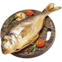 Дорадо горячего копчения потрошеная тушка ~400г