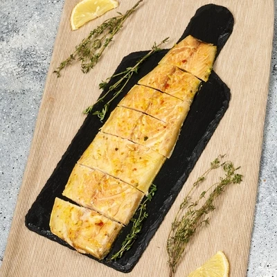 Скумбрия горячего копчения с пряностями филе с кожей Деликатеска 150г-1}