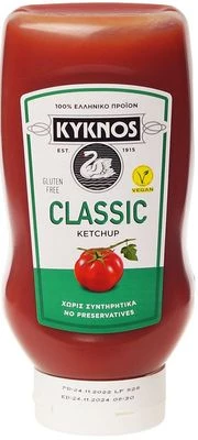Кетчуп томатный без глютенa Kyknos Греция 560г-0}