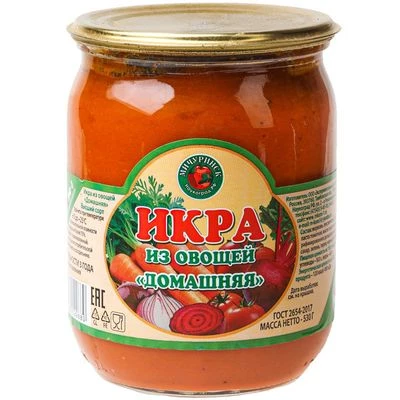 Икра из овощей Домашняя Мичуринск 530г-0}
