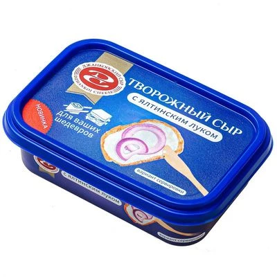Сыр творожный Джанкойский сыр Ялтинский лук 60% жир. 170г-0}