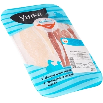 Утка филе грудки на коже ~650г-1}