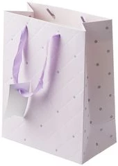 Пакет подарочный сиреневый маленький 1шт