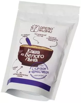 Каша из белого льна с черносливом и кэробом 250г - купить в Москве по ...