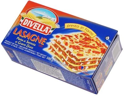 Лазанья №109 из твердых сортов пшеницы Divella 500г-1}