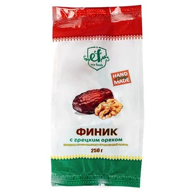 Конфеты Финик с грецким орехом Эко Фудс 250г-1}