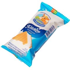 Мороженое Коровка из Кореновки пломбир ванильный в вафлях 70г