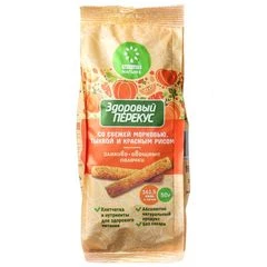 Злаково-овощные палочки со свежей морковью, тыквой и красным рисом 50г 