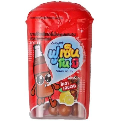 Резинка жевательная Fusen No Mi Кола и лимон Thai Lotte Тайланд 15г-0}