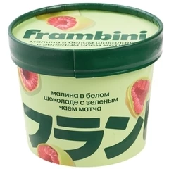 Малина в белом шоколаде с зеленым чаем матча Frambini 130г