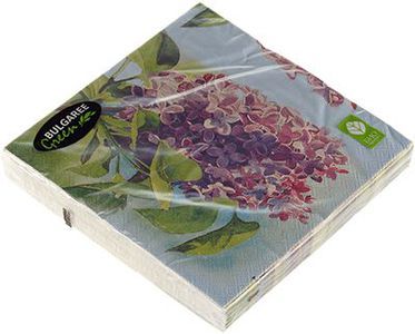 Салфетки бумажные Сирень 3-сл, 33х33см, 20шт